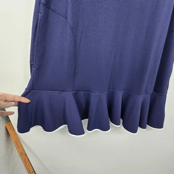 Tommy Bahama Island Cays Cabana flounce Dress Women's XL Navy Beach Coverup EUC - Picture 2 of 11